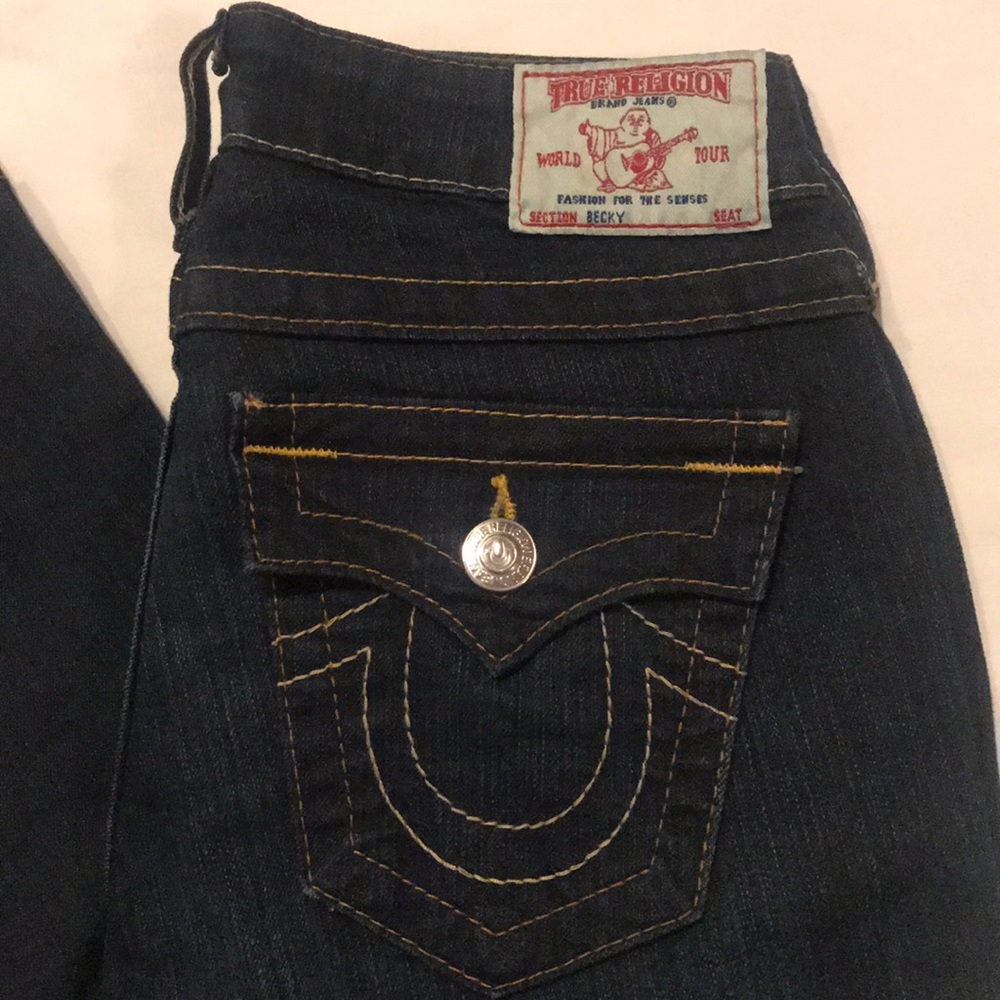 True Religion Becky denim jeans size 26 EUC women